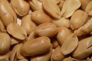 close up of peanuts