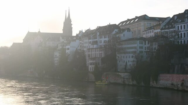 basel city in switzerland 4k 25fps video