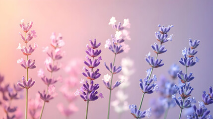 Naklejka premium Lavender Flowers Illustration