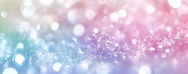 Obraz premium Pastel Bokeh Water Drops Background Illustration