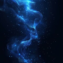 Naklejka premium Abstract technology big data background concept: digital data flow motion, transfer and storage of data sets, blockchain technology, server infrastructure, and high-speed internet connectivity