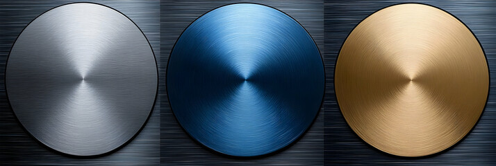 Metallic Circles Illustration