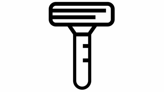 Razor icon animation - Health and clean icon symbol motion design