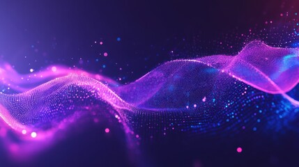 Futuristic technology abstract background with lines for network, big data, data center, server, internet, speed. Abstract neon lights into digital technology tunnel.