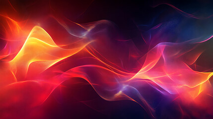 Obraz premium Abstract Fire and Ice: A mesmerizing interplay of fiery orange and icy blue hues creates a dynamic, abstract background. Perfect for technology, energy, or design projects.