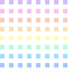 Square pattern in pastel rainbow tone, colorful tone background Pride square pattern