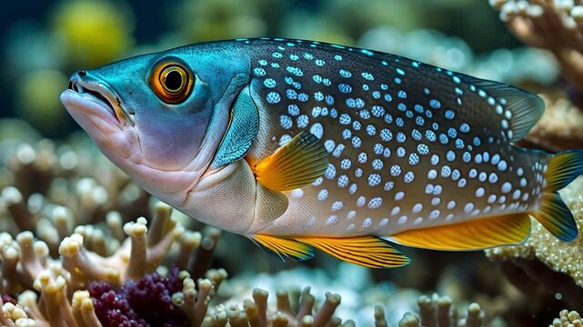 Lively Fish in Ocean Waters