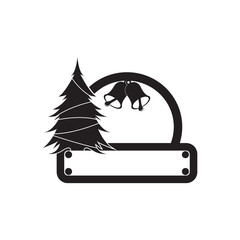 Farm Fresh CHRISTMAS tree vector files. Farmhouse decor. Isolated on transparent background.