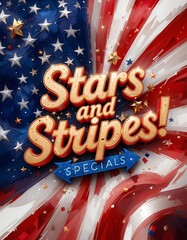 Stars & Stripes! Specials 3d text with amazing design