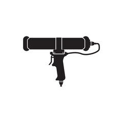 Silicone gun logo symbol icon, vector illustration design