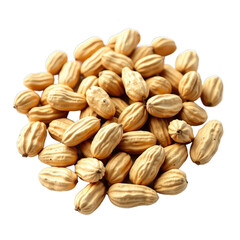 Obraz premium Pile of almonds on black background