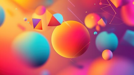 Fabric pattern consisting of circles and triangles vector