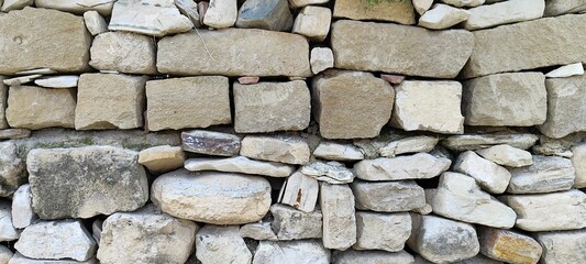 Stone wall photo, textured background.
