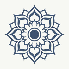 A simple mandala design vector illustration 
