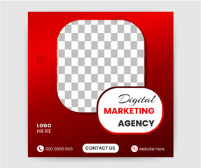 Creative modern social media post design .Editable vector design