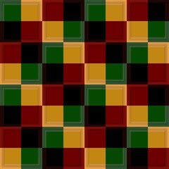 Seamless pattern red green yellow mosaic texture background wallpaper 