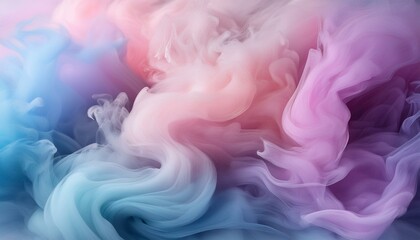 Fototapeta premium Generated image A visually pleasing vertical wallpaper featuring soft, billowing fumes in a blend of pastel