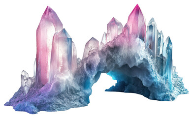 Fototapeta premium PNG Liquid crystal caverns frozen illustration accessories accessory.
