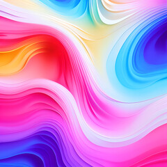 Fototapeta premium Dynamic background with flowing abstract shapes, vibrant gradients of blue and purple, soft lighting creating depth and shadows, a sense of movement and energy, rendered with Blender.generative ai
