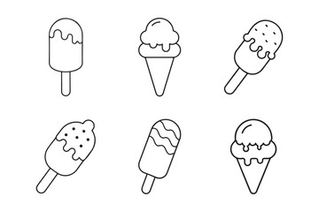 ice-cream icons set