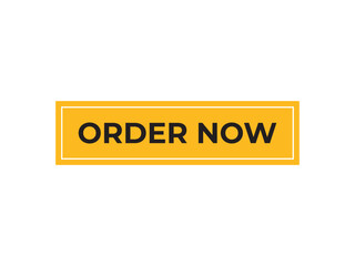 order now button. web button, banner label template for order now
