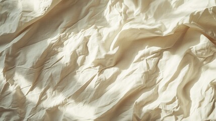 Blank paper sheet card with mockup copy space on crumpled beige bed blanket with soft warm sunlight shadows. Flat lay, top view aesthetic minimal brand ... Ãâ€ÃÂ¸ÃÂ²ÃÂ¸Ã‘â€šÃÂ¸Ã‘ÂÃ‘Â Ã‘â€°ÃÂµ