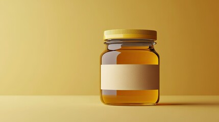Branding Honey Jar Label Mockup With Generative AI