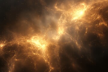 Obraz premium Texture of light flares illuminating a cosmic landscape with soft glowing elements creating an ethereal atmosphere