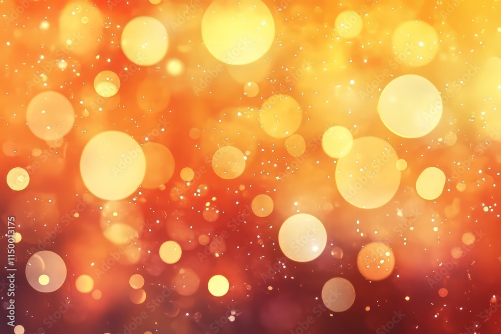 Poster soft light gradients create a warm orange glow, perfect for backgrounds and design projects