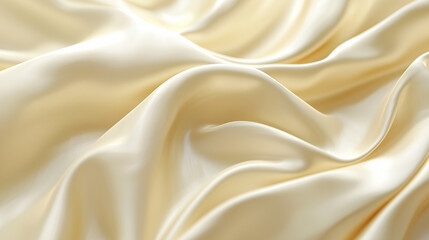 Elegant satin texture background with copy space soft draped fabric close-up neutral color palette ideal for design projects