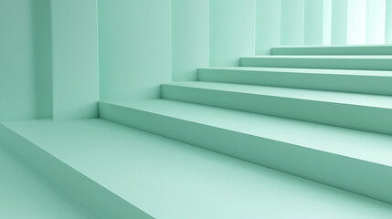 Obraz premium Staircase action minimalistic space texture background indoor environment perspective view copy space for creative use