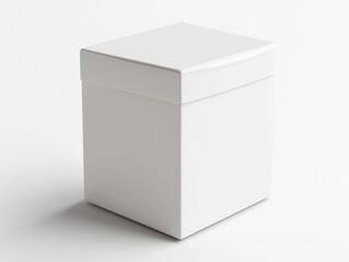 white box on white background