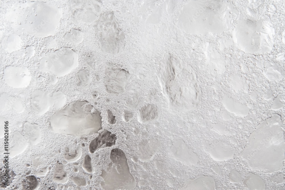 Aufkleber unique texture of bubble-filled glass showcasing small air pockets in a visually captivating arrange
