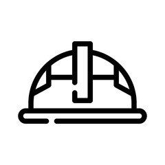 hard hat line icon