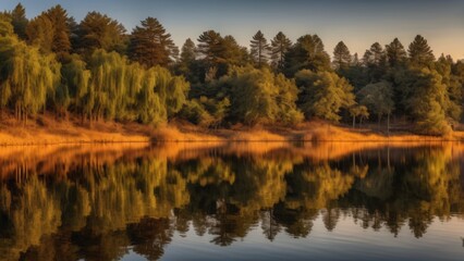 Obraz premium lake in autumn