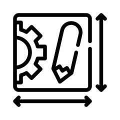 Blueprint line icon