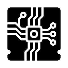 Circuit Board glyph icon