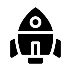 rocket glyph icon