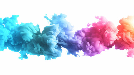 Fototapeta premium Vibrant Abstract Ink Drops in Liquid, a Colorful Display
