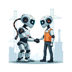 Industry and Technology Concept Vector Illustration