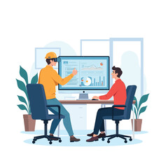 Industry and Technology Concept Vector Illustration