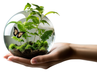 PNG Plant leaf fragility freshness.