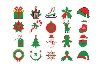 Festive Christmas Vector Elements Collection