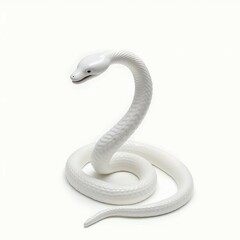 Fototapeta premium White snake brings good luck and fortune