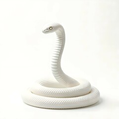 Fototapeta premium White snake brings good luck and fortune