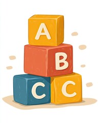 Educational icons for toddlers