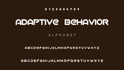 Minimal modern alphabet fonts. Typography minimalist urban digital fashion future creative logo font.