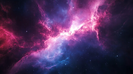 Cosmic Nebula in Vivid Hues 