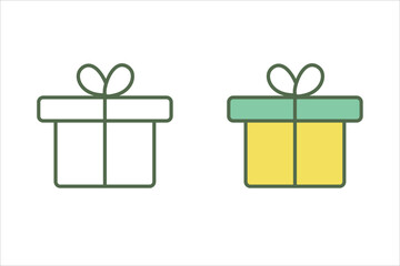 Colorful Gift Box Icons for Celebrations