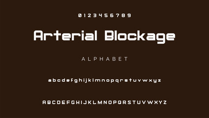 Creative geometric modern urban alphabet font. Digital abstract futuristic, fashion, sport, minimal technology typography.